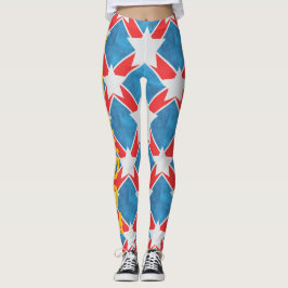 Amerikaanse familie patriottische zomer Feestdagen Leggings