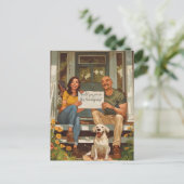 Amerikaanse familie Thanksgiving uitnodiging (Staand voorkant)