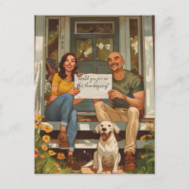 Amerikaanse familie Thanksgiving uitnodiging