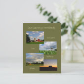 Amerikaanse Farmlands 1 foto-briefkaart Briefkaart (Staand voorkant)