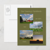 Amerikaanse Farmlands 1 foto-briefkaart Briefkaart (Voorkant / Achterkant)
