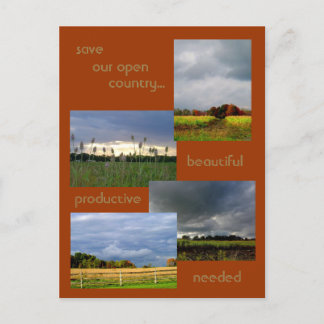 Amerikaanse Farmlands 2 foto-briefkaart Briefkaart