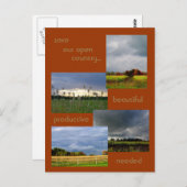 Amerikaanse Farmlands 2 foto-briefkaart Briefkaart (Voorkant / Achterkant)