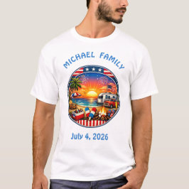Amerikaanse feest bijpassende t-shirts