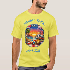 Amerikaanse feest bijpassende t-shirts