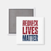 Amerikaanse Feestdag Redneck Kwestie 4 juli VS Magneet (Voorkant / Achterkant)