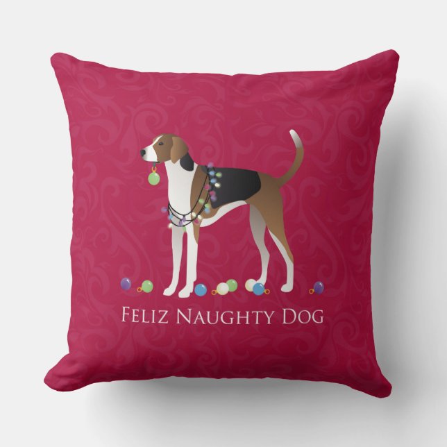 Amerikaanse feestkerst kussen (Voorkant)