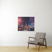 Amerikaanse Feestviering 4 juli Vuurwerk Wandkleed (In Situ (horizontaal))