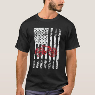 Amerikaanse fiets - fiets - lak 4e juli t-shirt