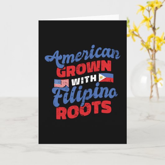 Amerikaanse filipino kaart (Gele Bloem)