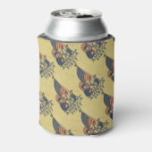 Amerikaanse First American Flag Patriots  tekst Blikjeskoeler (Blikje Achterkant)