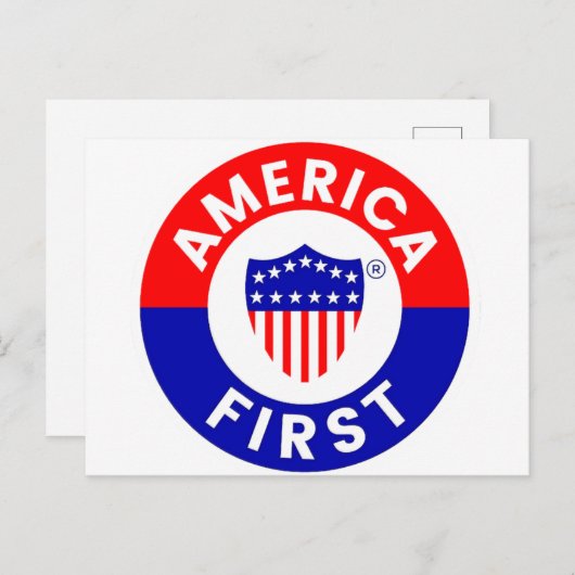 Amerikaanse First Post Kaart (Voorkant / Achterkant)