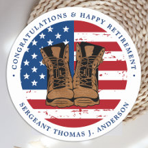 Amerikaanse Flag Boots Retirement Party