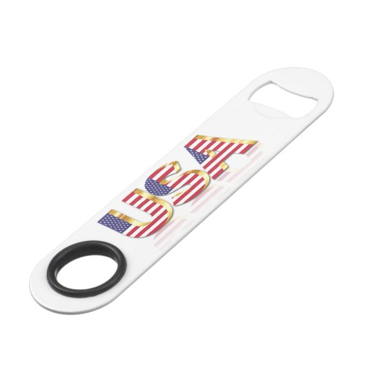 Amerikaanse Flag Bottle Open Verenigde Staten Speed Flessenopener (Achterkant Gekanteld)