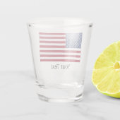 Amerikaanse Flag Design Shot Glass Shot Glas (Achterkant)