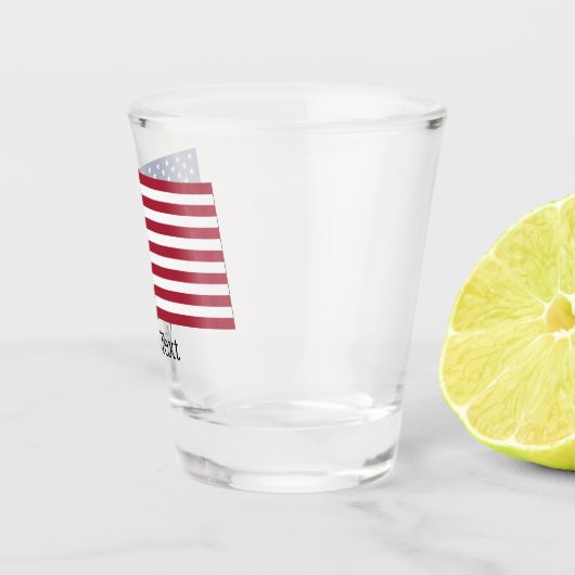 Amerikaanse Flag Design Shot Glass Shot Glas (Rechts)