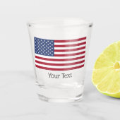 Amerikaanse Flag Design Shot Glass Shot Glas (Voorkant)