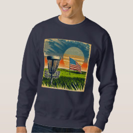  Amerikaanse Flag Disc Golf  Sun Trui