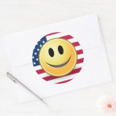 Amerikaanse Flag Face Sticker (Envelop)