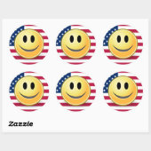 Amerikaanse Flag Face Sticker (Vel)