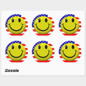 Amerikaanse Flag Face Stickers (Vel)