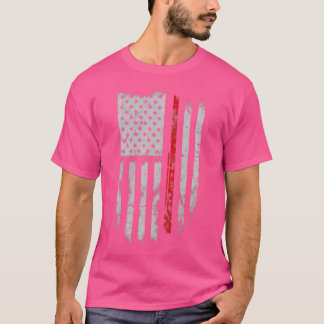 Amerikaanse Flag Fluitspeler T Shirten T-shirt