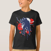 Amerikaanse Flag Hockey Player - American Ice Hock T-shirt (Voorkant)