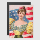 Amerikaanse Flag Lady Liberty Independence (Voorkant / Achterkant)