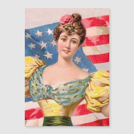 Amerikaanse Flag Lady Liberty Independence (Voorkant)