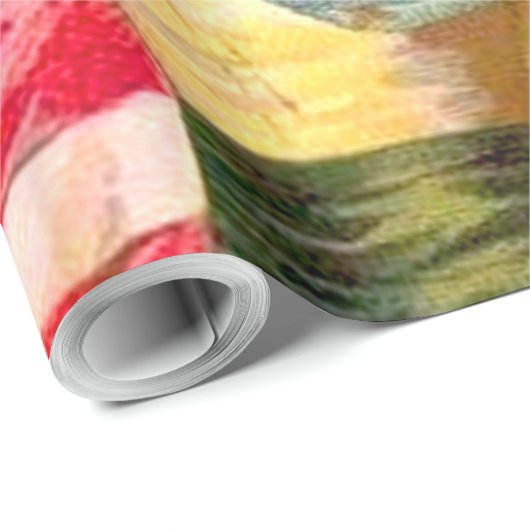 Amerikaanse Flag Lady Liberty Independence Cadeaupapier (Rol Hoek)