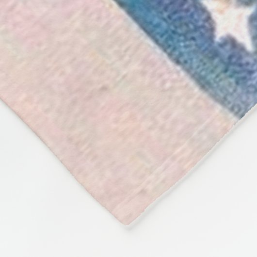 Amerikaanse Flag Lady Liberty Independence Fleece Deken (Hoek)