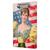 Amerikaanse Flag Lady Liberty Independence Klembord (Links)