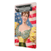 Amerikaanse Flag Lady Liberty Independence Mini Klembord (Angled2)
