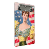 Amerikaanse Flag Lady Liberty Independence Mini Klembord (Schuin)