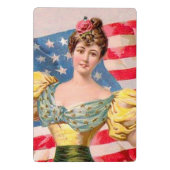 Amerikaanse Flag Lady Liberty Independence Mini Klembord (Achterkant)