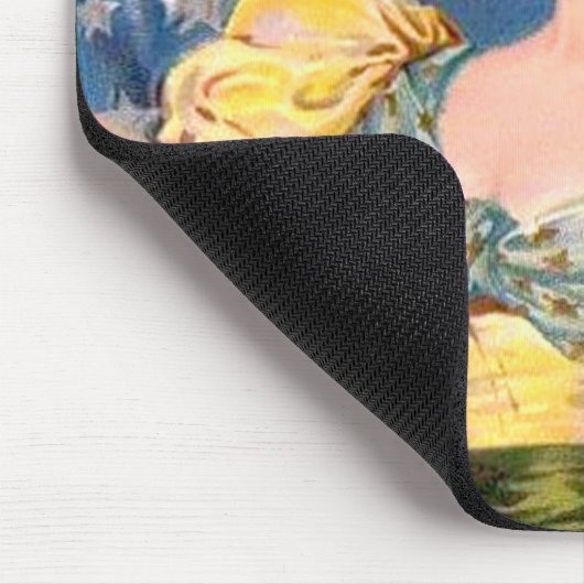 Amerikaanse Flag Lady Liberty Independence Muismat (Hoek)