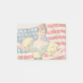 Amerikaanse Flag Lady Liberty Independence Post-it® Notes (Voorkant)