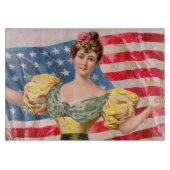 Amerikaanse Flag Lady Liberty Independence Snijplank (Voorkant)