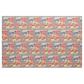 Amerikaanse Flag Lady Liberty Independence Stof (Fat Quarter)