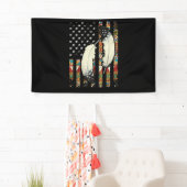 Amerikaanse Flag Native Tribe Feather Pride Spandoek (Insitu)
