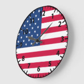 Amerikaanse Flag Patriotic Veterans Wall klok (Hoek)