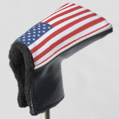 AMERIKAANSE FLAG PUTTER GOLF HEAD HOESJE GOLFHEADCOVER (3/4 voorkant)