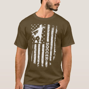 Amerikaanse Flag Soccer Player USA Patriotic T-shirt