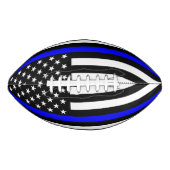 Amerikaanse Flag Thin Blue Line Symbolisch Memoria American Football (Voorkant)