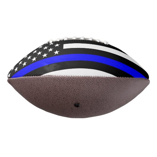 Amerikaanse Flag Thin Blue Line Symbolisch Memoria American Football (Gedraaid 270)