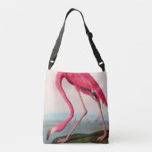 Amerikaanse Flamingo Birds of America Audubon Prin Crossbody Tas (Achterkant)