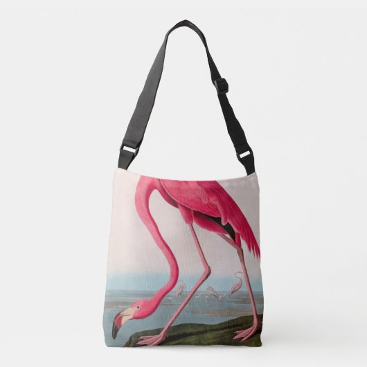 Amerikaanse Flamingo Birds of America Audubon Prin Crossbody Tas (Voorkant)