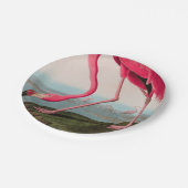 Amerikaanse Flamingo Birds of America Audubon Prin Papieren Bordje (Gekanteld)