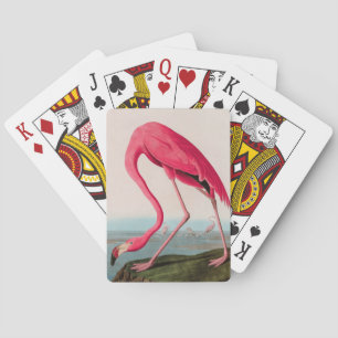 Amerikaanse Flamingo Birds of America Audubon Prin Pokerkaarten