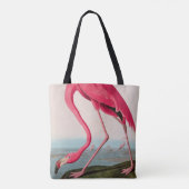 Amerikaanse Flamingo Birds of America Audubon Prin Tote Bag (Achterkant)